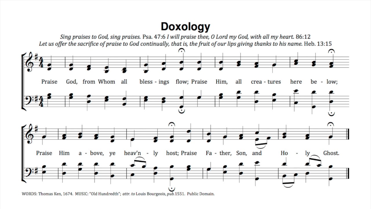 A Thanksgiving Doxology… Sing Out In Praise! – Ark Ministry