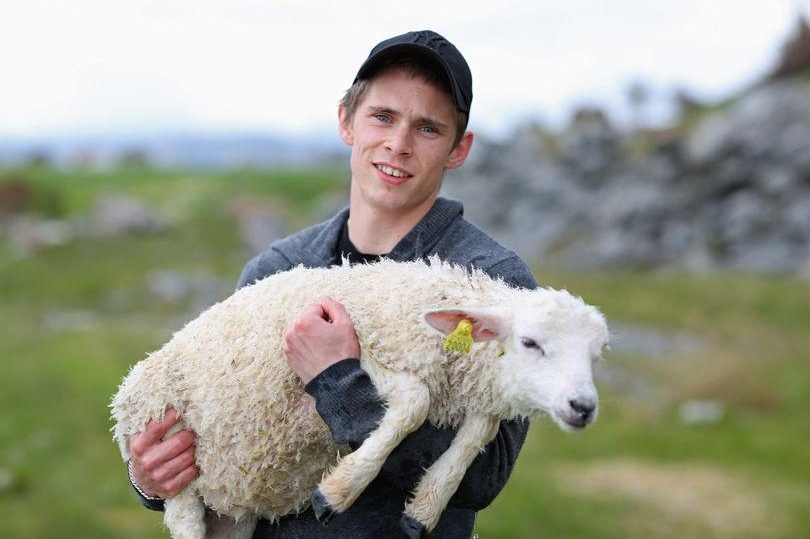 Guy Holding Lamb