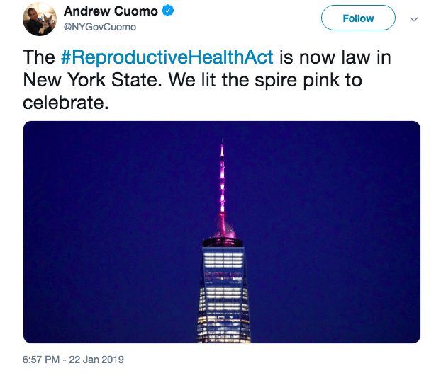 Pink Empire State Building
