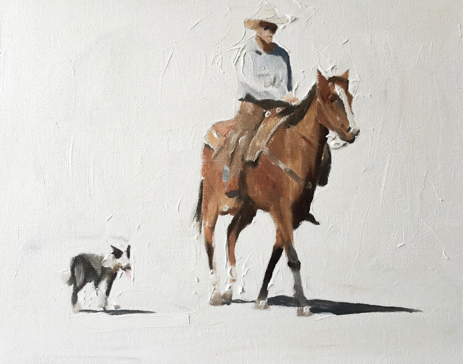 Cowboy Horse Dog